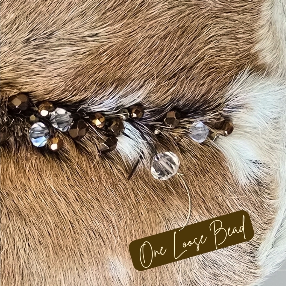 Fendi Baguette Pony-Hair Cow Print Beaded - image 7